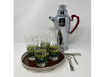 Cocktail Hour - Mid Century Bar Cart Essentials