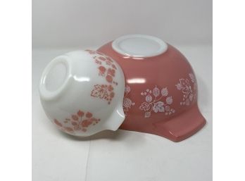The Coveted Pink Gooseberry PYREX! Vintage Cinderella Mixing Bowls