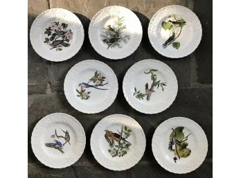 Lot/ Vintage Alfred Meakin England 'Birds Of America' 9' Luncheon Salad Plates