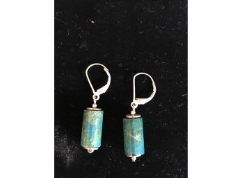 Sterling Silver And Turquoise Earrings