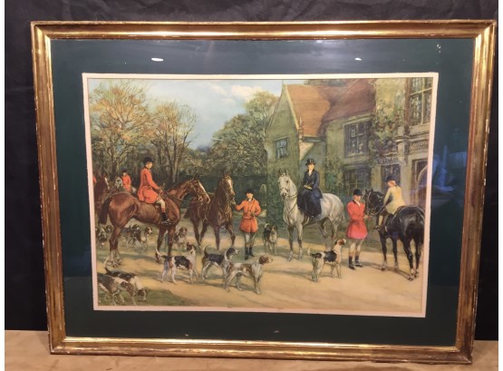 Equestrian Hunt Scene Print