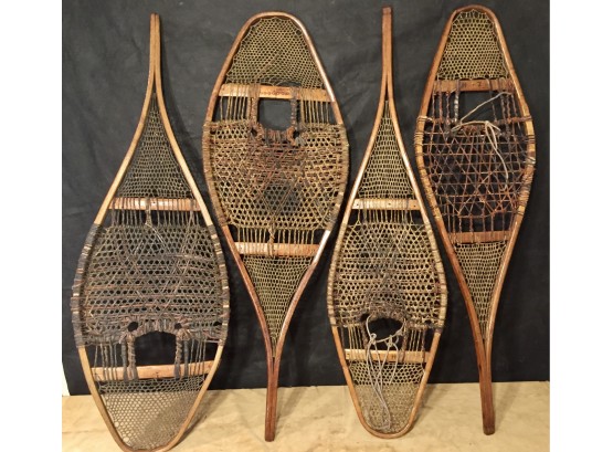 Two Pair Of Antique Snowshoes