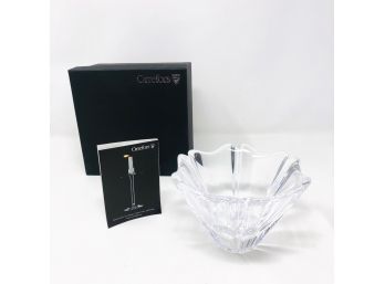 Brand-new Unused Swedish Crystal Orion Bowl By Lars Hellsten For Orrefors With Original Box