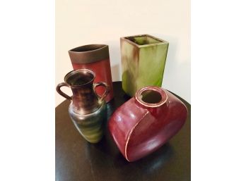 Set Of Four Earthenware Vases