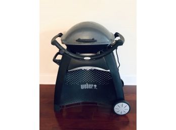 Weber Electric Grill With Rolling Cart Stand