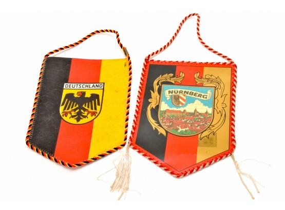 Vintage Nurnberg & Deutschland Germany Crest Banner's