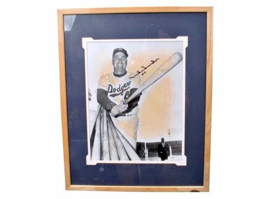Duke Snider / Brooklyn Dodgers Autographed Framed Photo - JSA Authentication
