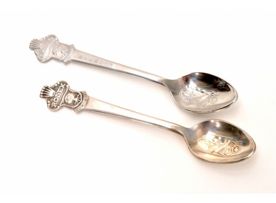Pair Of Rolex Spoons - By Bucherer Of Switzerland - Lucerne & Bucherer