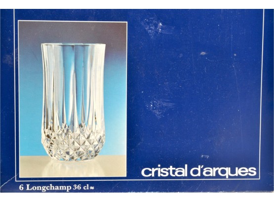 8 Cristal D'arques Longchamp 36cl Crystal Glasses