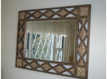Fantastic Large Beveled Decorator Mirror- Paid $650 From Bloomingdales - BEAUTIFUL PIECE !