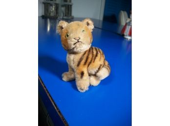 Cute Vintage Mohair Bengal STEIFF Tiger - Green Eyes - GREAT PIECE - Great Condition !
