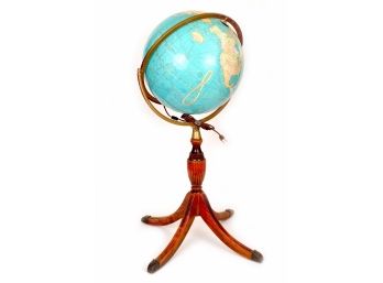 Vintage 16 Inch Cram's Political Terrestrial Lighted Globe