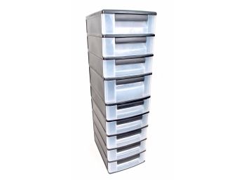 34 In. X 13 In. X 10 In.  9-Drawer Storage Unit And Sterilite 16 QT