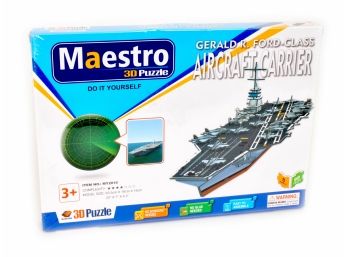 NEW MAESTRO 3D PUZZLE GERALD R. FORD CLASS AIRCRAFT CARRIER