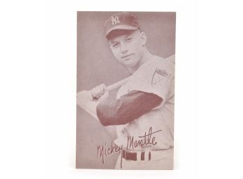 MICKEY MANTLE BASEBALL ARCADE CARD