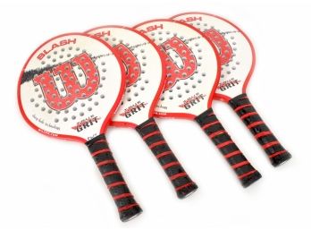 4 - Wilson True Grit Slash Platform Tennis Paddles