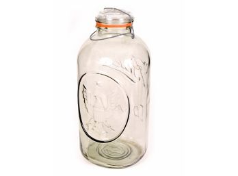 Large 4 Gallon 20' Tall Ball Ideal Mason Jar W/Eagle On Back