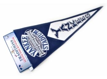 MLB New York Yankees Throwback WOOL Traditions Pennant Banner Flag #2