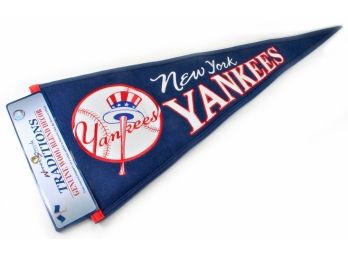 MLB New York Yankees Throwback WOOL Traditions Pennant Banner Flag #1