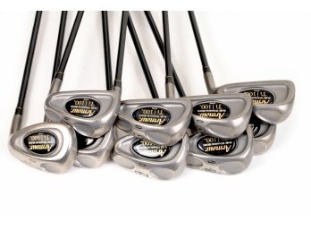 Tommy Armour Ti 100 3-PW Iron Set W/Aldila Graphite Regular Shafts