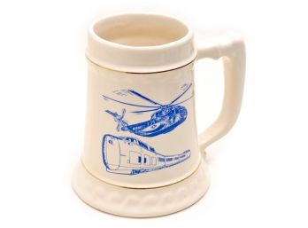 1968 SIKORSKY UAC USMC CH-53 SEA STALLION HIGH SPEED TURBO TRAIN MUG / STEIN