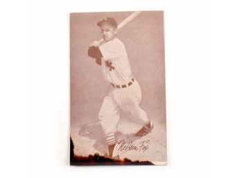 NELSON FOX BASEBALL ARCADE CARD