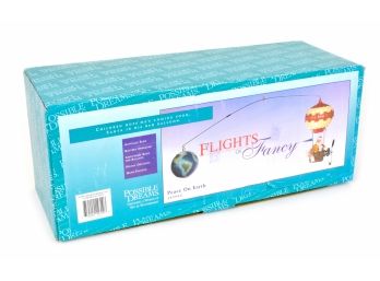 Possible Dreams Flights Of Fancy 'Peace On Earth' Flying Santa, Christmas. Blue Box