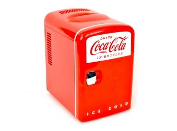 Coca Cola Mini Fridge For 6 Cans, Home Or Office