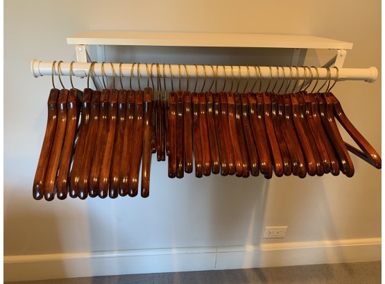 High-End All Wood Hangers, Some Retailed For $59 Each!