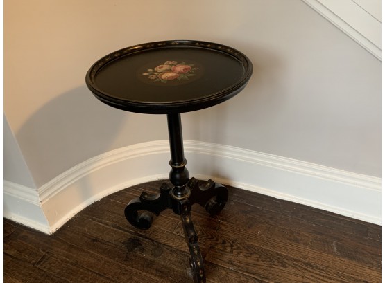 Paint Decorated Candlestick Table