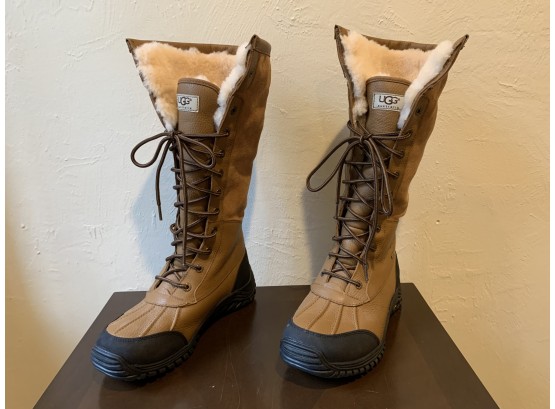 Lace Up UGG Adirondack II Waterproof Boots, Women's Size 9