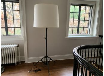 Massive Floor Lamp With White Shade