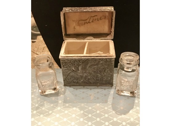 Vintage Vanlines Perfume  Case And Bottles