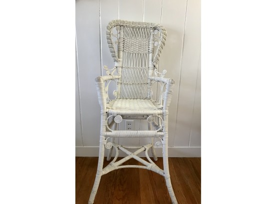 Adorable Well Made Wicker High Chair