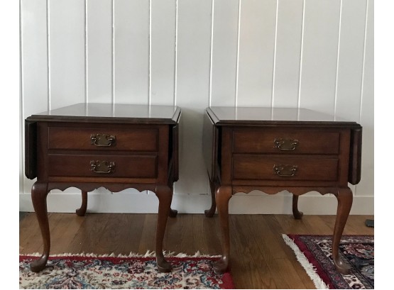 Pair Of Well Made Pennsylvania House Flip Down End Tables