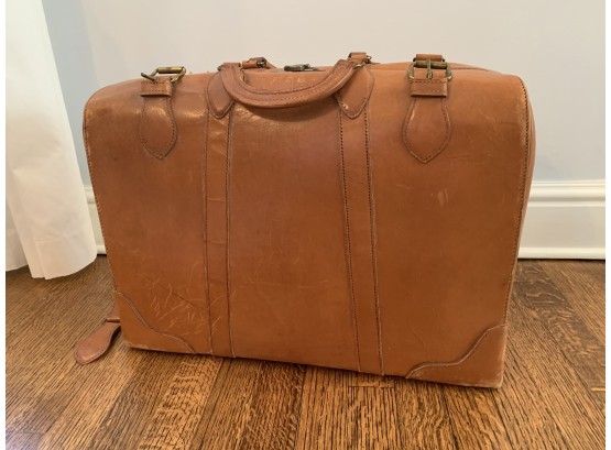 Tripack By Schell Vintage Leather Suitcase