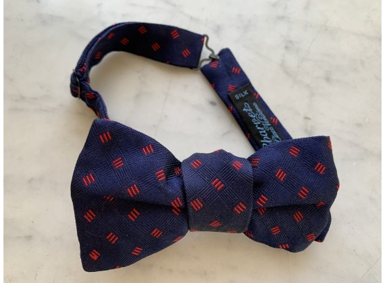 Silk Charvet Bow Tie From Saks Fifth Avenue, Retail $235
