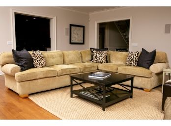 Custom Re-Upholstered Two Piece Sectional Sofa (RETAIL $11,453-See Receipt)