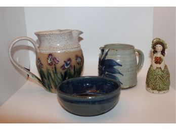 Mixed Lot Of Hand Made Pottery