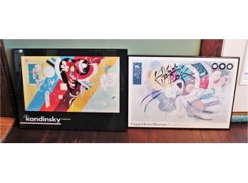 Two Wassily Kandinsky Framed Prints - Impression & Guggenheim Museum