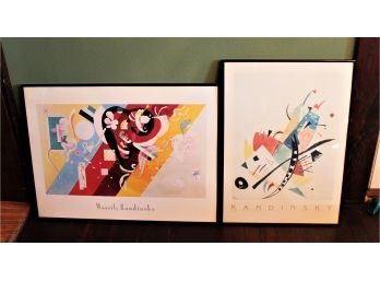 Two Wonderful Wassily Kandinsky Abstract Framed Art Posters