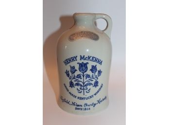 Vintage Henry McKenna Whiskey Crock Pottery Salt Glaze Jug