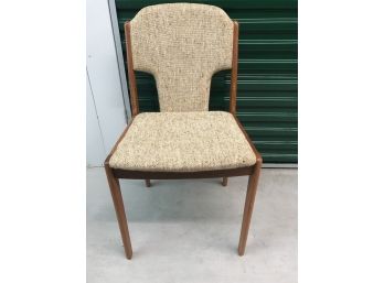 Danish/Scandinavian Upholstered Teak Side Chair
