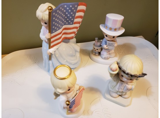 Lot Of Precious Moments 4th Of July Figurines