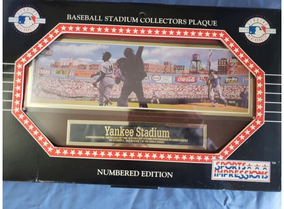 Derek Jeter Commemorative Ticket & Yankee Stadium Numbered Collectors Plaque