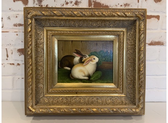 Vintage Bunny Painting
