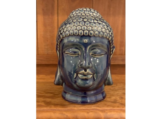 Glazed Ceramic Buddha Head