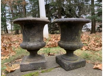 Pair Of Outdoor Urn Planters