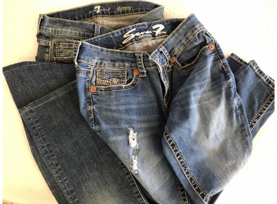 2 Pair Women's Jeans- Lot A