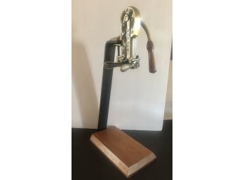 Rogar Estate Table Top Wine Bottle Opener W/ Wood Stand ( See Description)